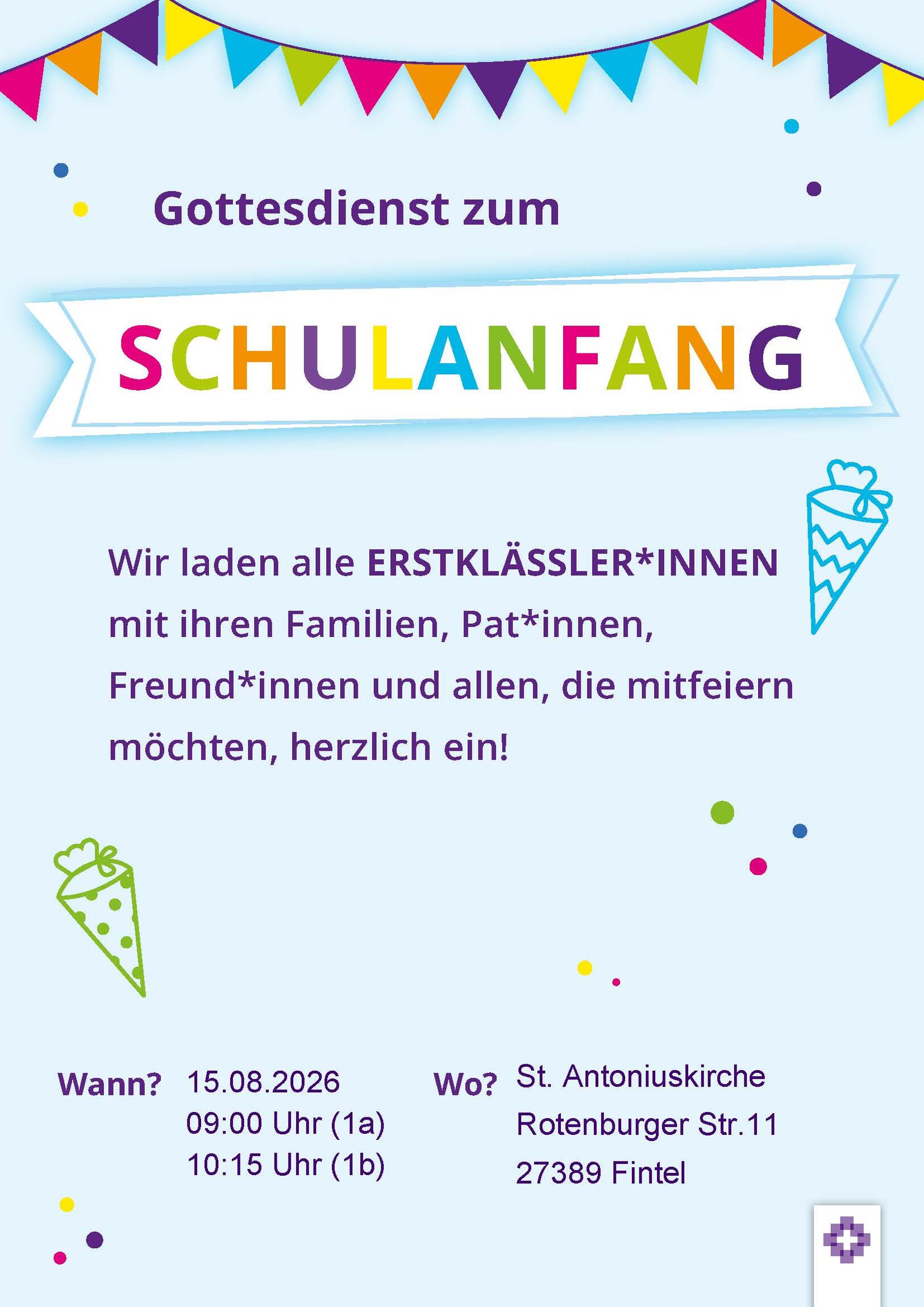 Schulanfang 2026