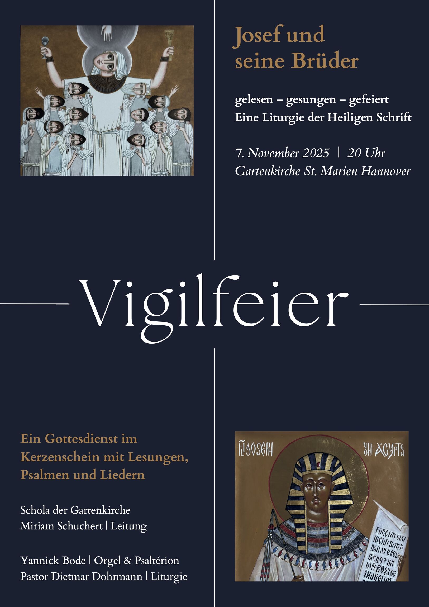 Vigil Josefsgeschichte Plakat 2025