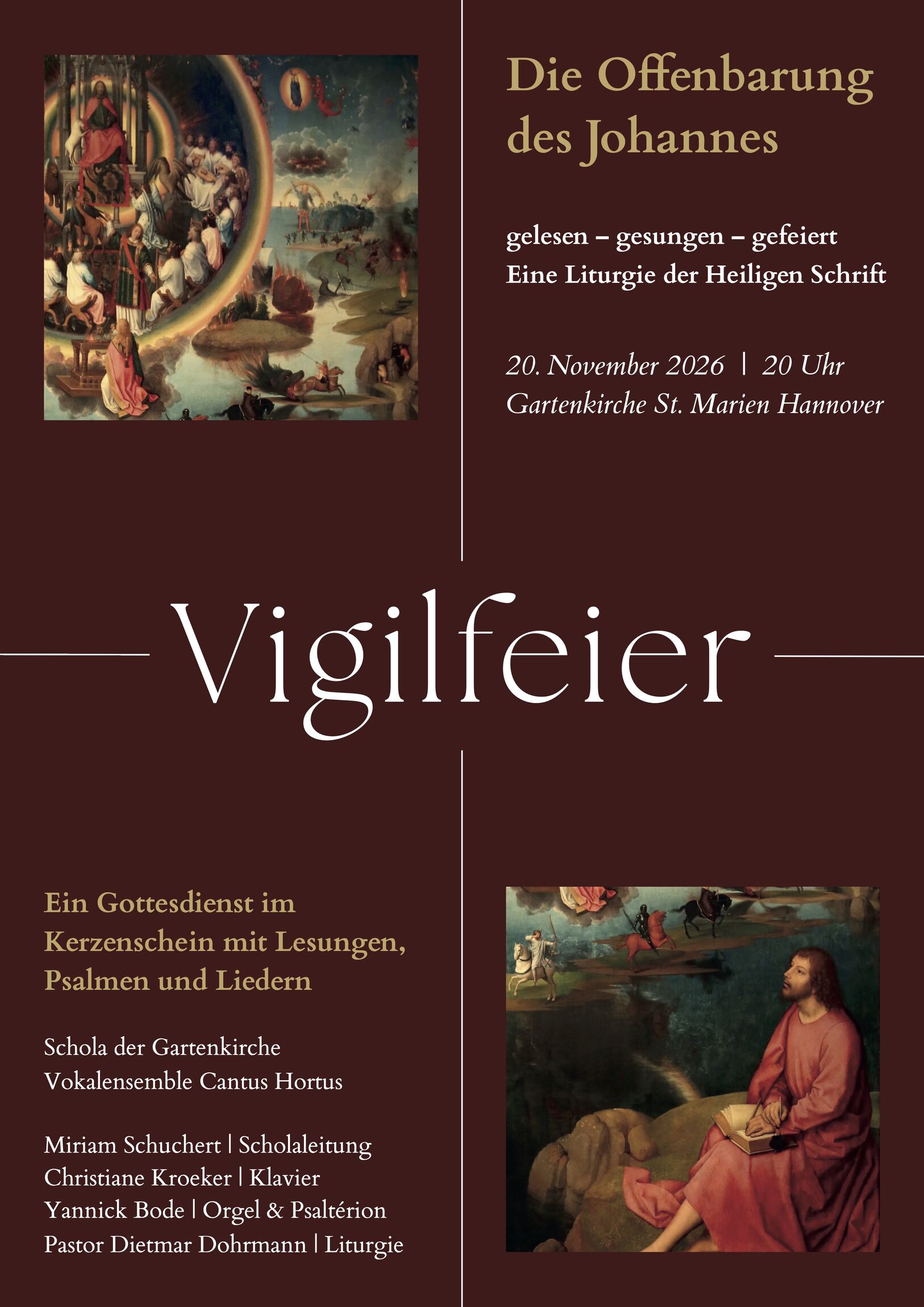 Vigil Offenbarung 2026 Plakat