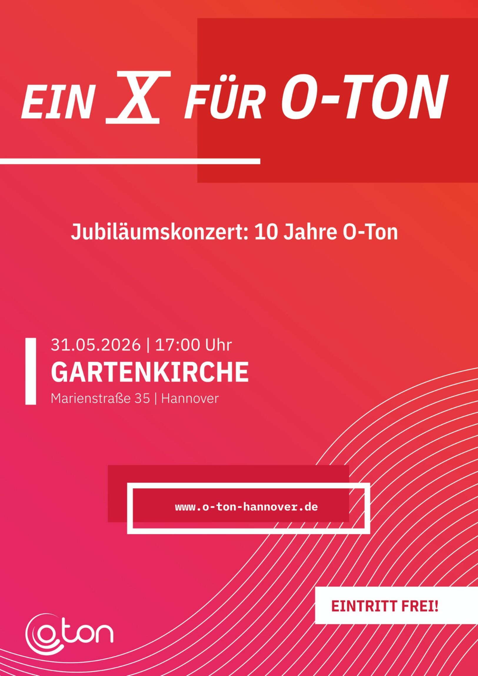 Konzert O-Ton 31. Mai 2026