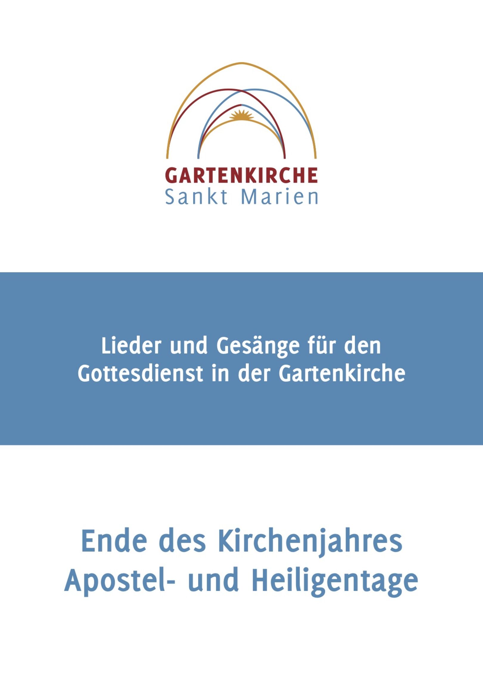 Liedheft Ende des Kirchenjahres