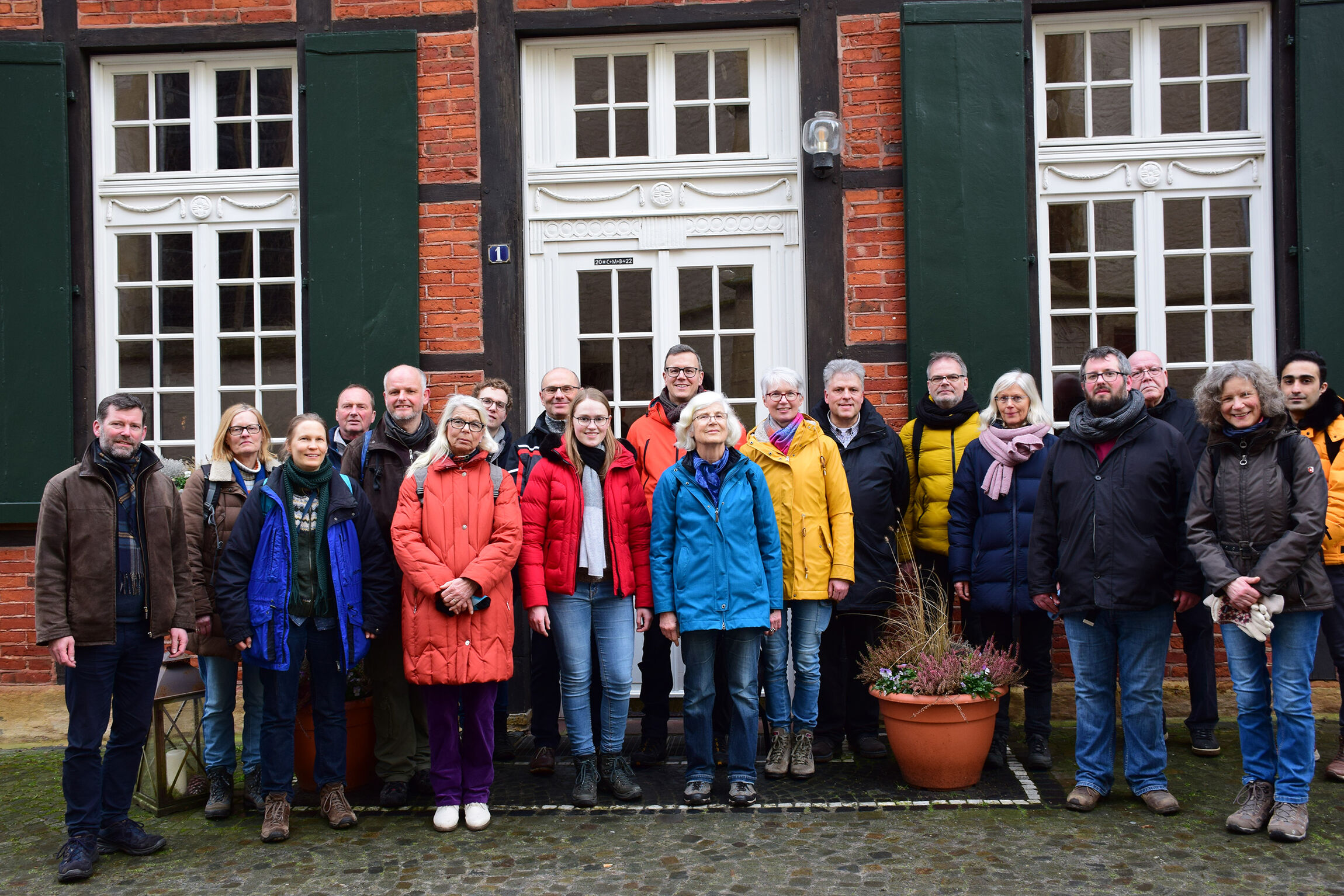 Gruppenfoto vor dem Pfarrhaus in Telgte