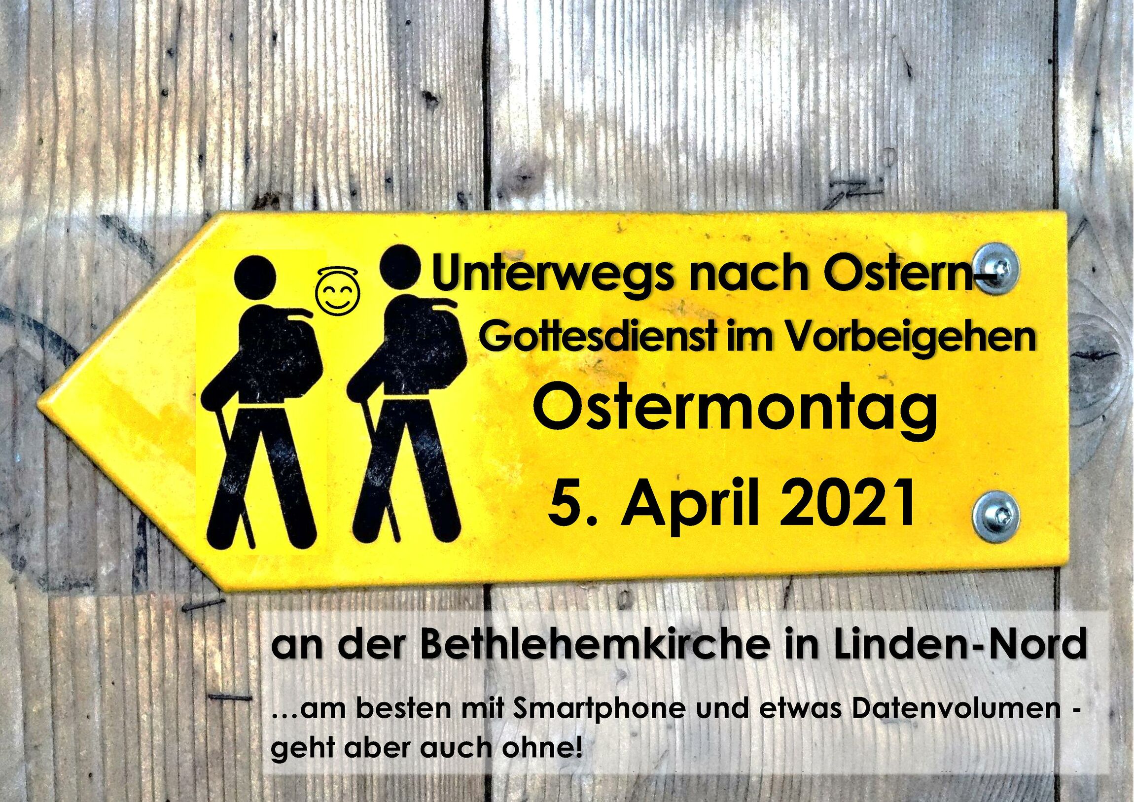 Unterwegs nach Ostern - Gottesdienst im Vorbeigehen. Ostermontag, 5. April 2021