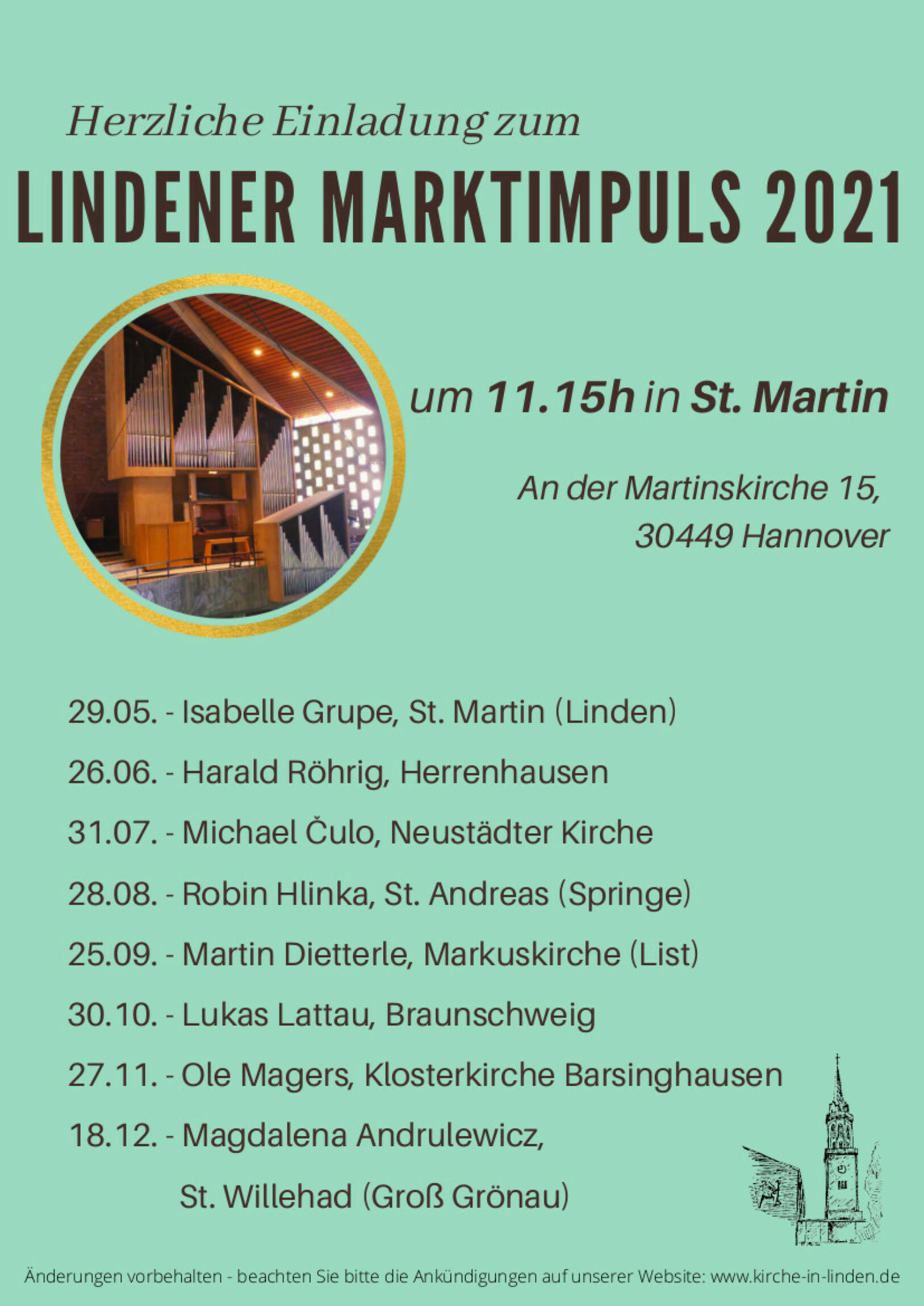 Plakat Lindener Marktimpuls 2021