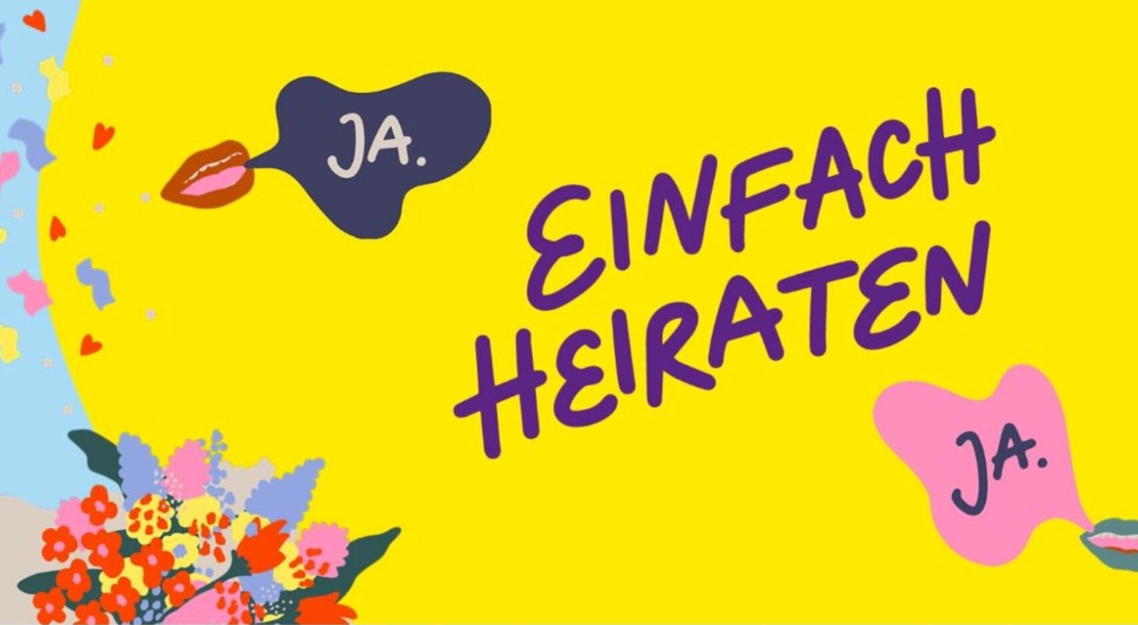 einfach heiraten gelb