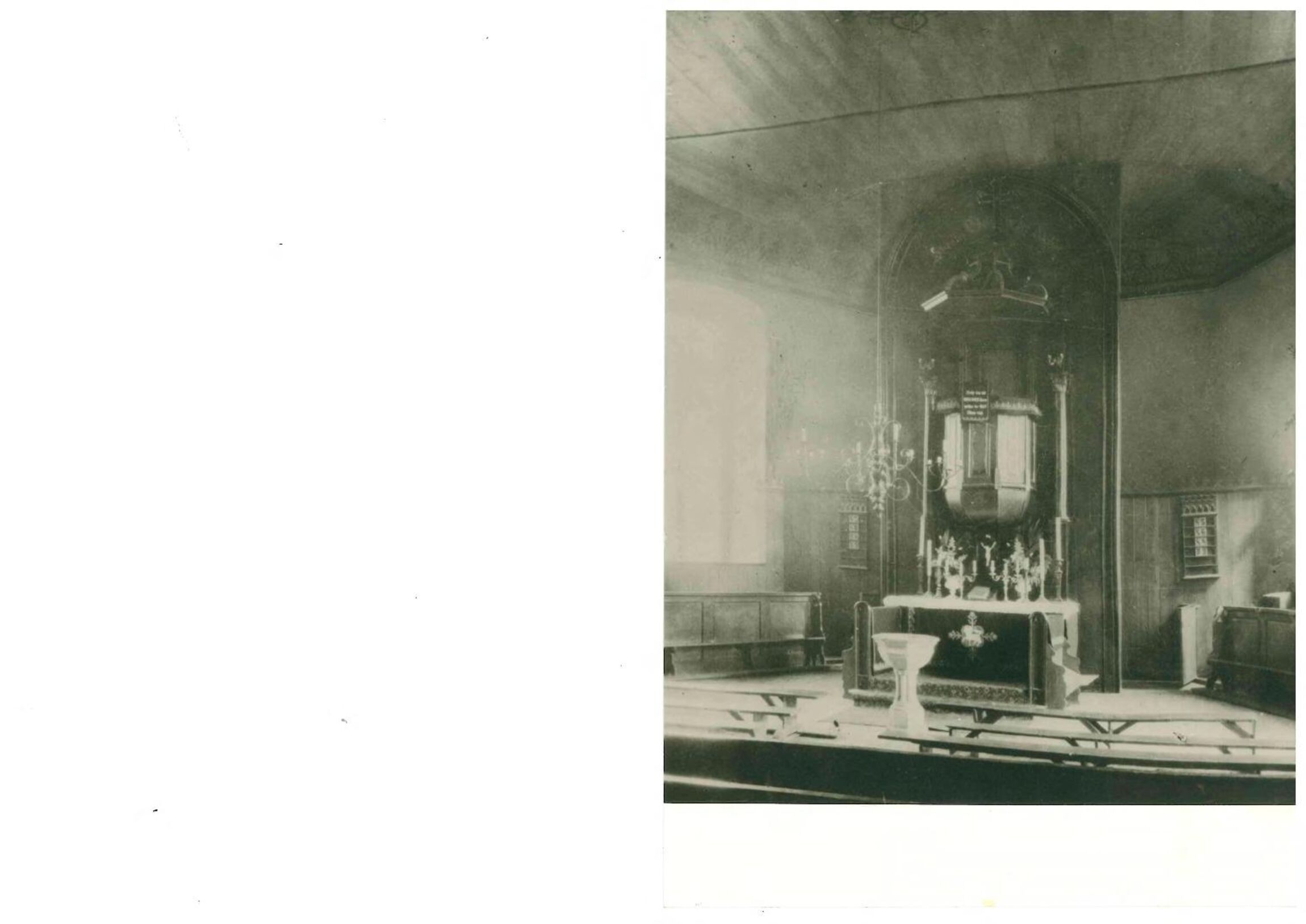 Der Kanzelaltar um 1900
