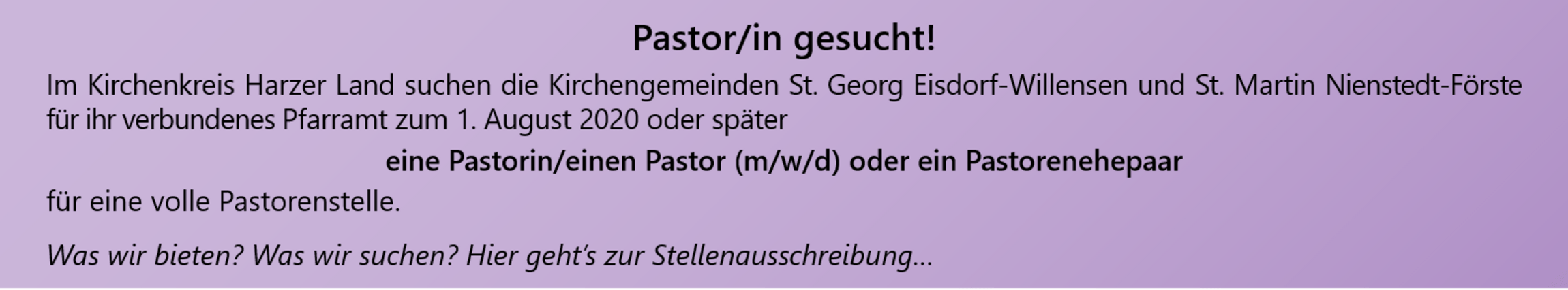 Banner-Lang-Nachfolge