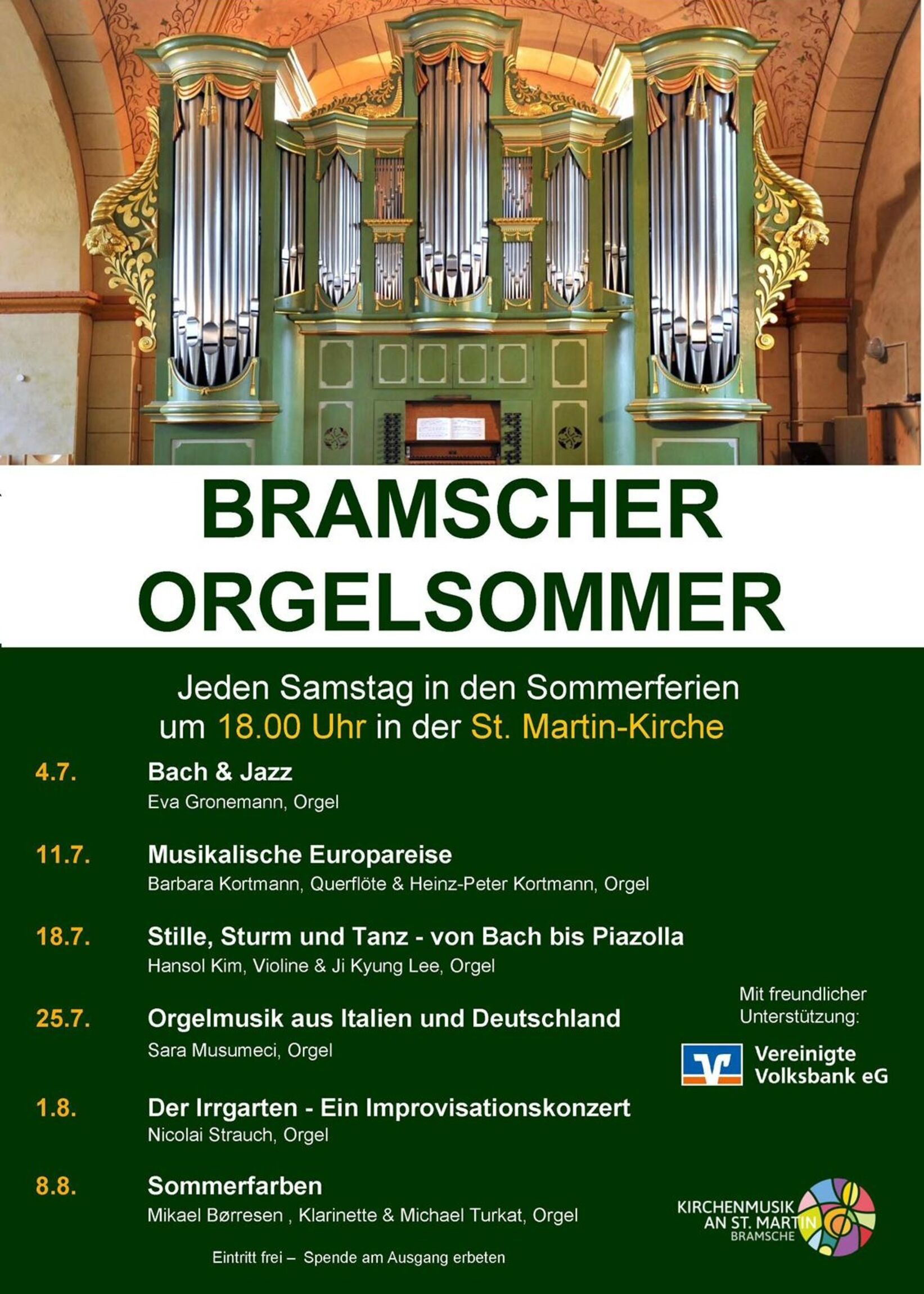 Bramscher Orgelsommer 2026
