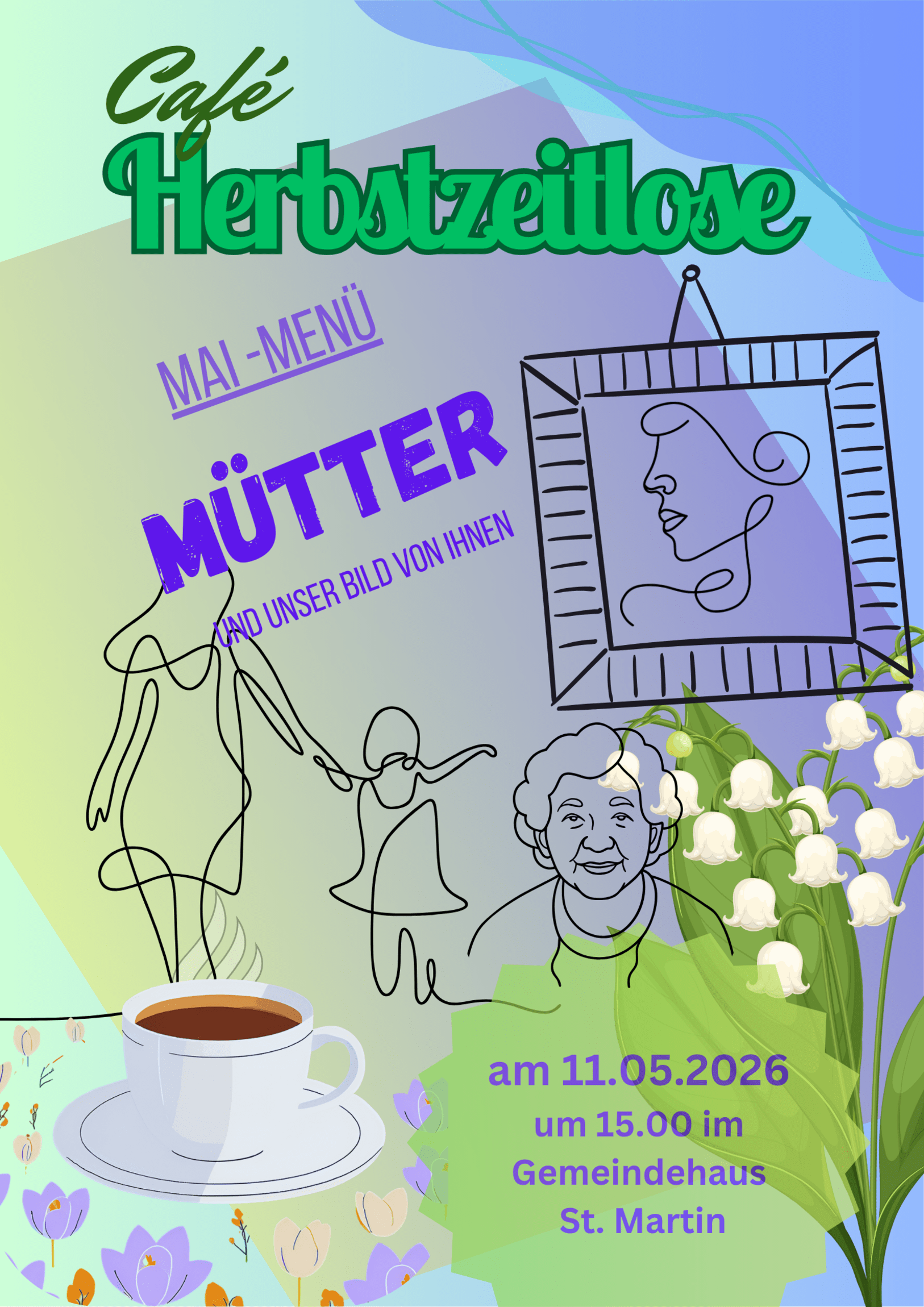 Plakat Cafe Herbstzeitlose 05 26