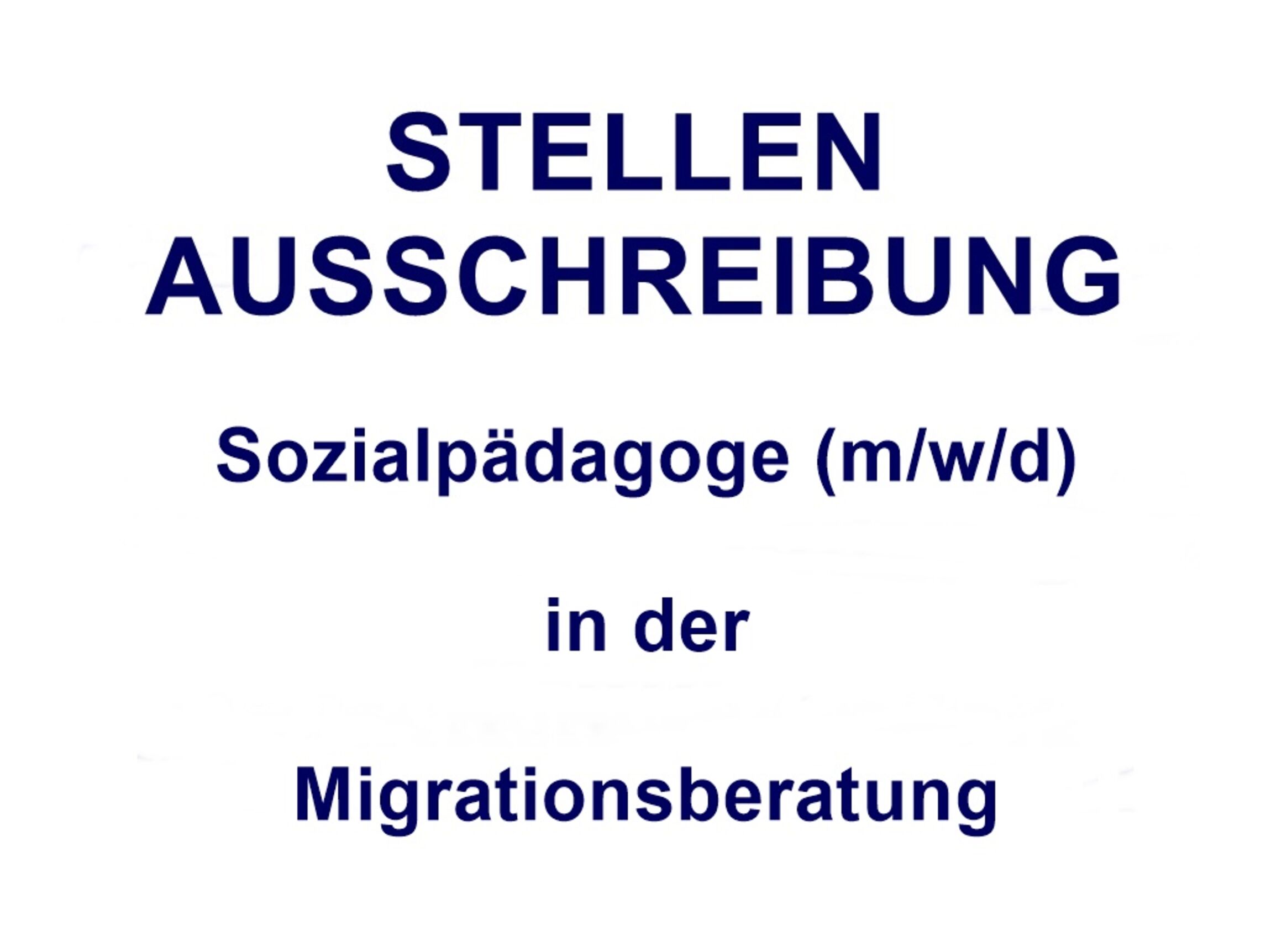 ausschreibung sozpäd migrationsberatung