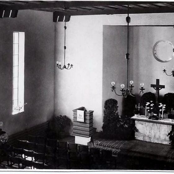 Platnerstr. Friedenskirche nach Wiederaufbau