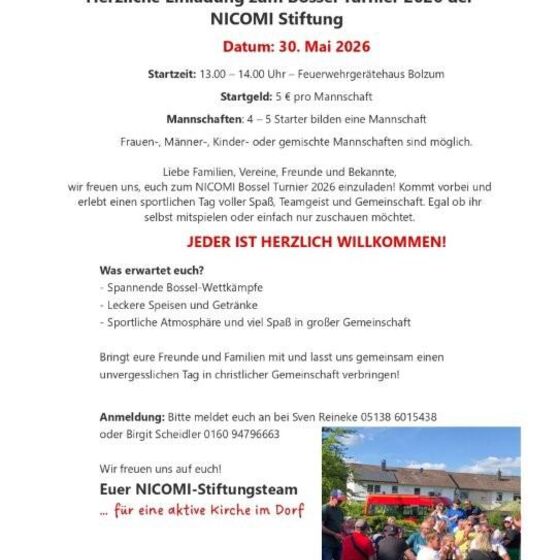 NICOMI Bossel-Turnier (Feuerwehrgerätehaus Bolzum)