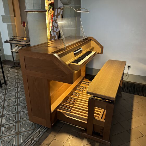 Chororgel Spieltisch