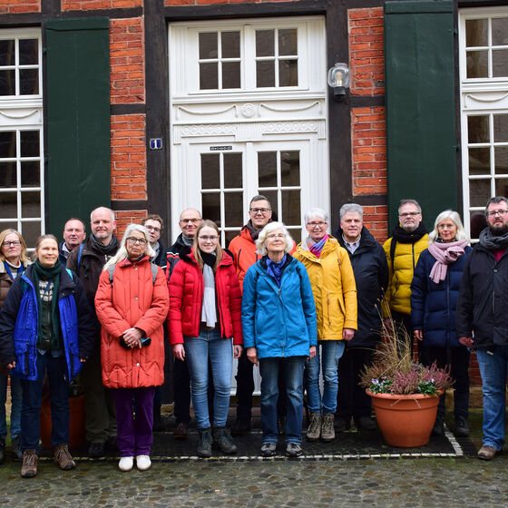 Gruppenfoto vor dem Pfarrhaus in Telgte