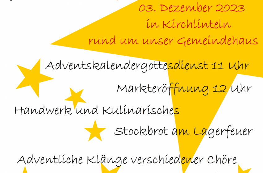 Plakat Flyer Advent in St Petri 23