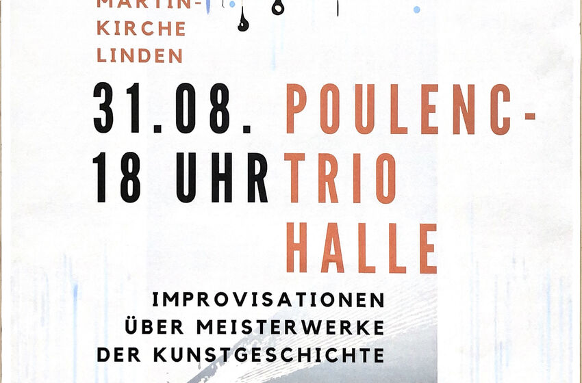 Plakat Poulenc-Trio Halle 31.08.2025