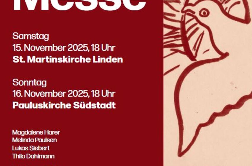Plakat h-moll-Messe 15.11.2025 St. Martin